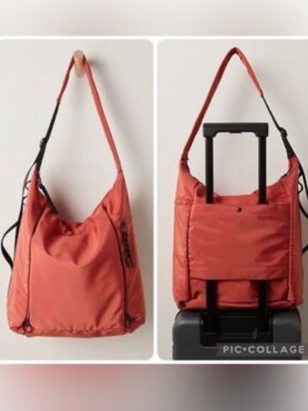 Free People Women’s Coral Carryall Travel Hobo Bag - Shoulder Bag